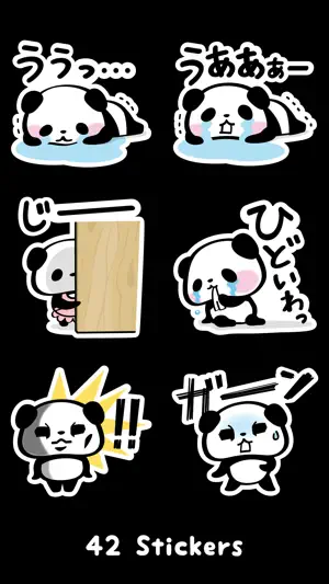 Pandaaa!!! Love Stickers