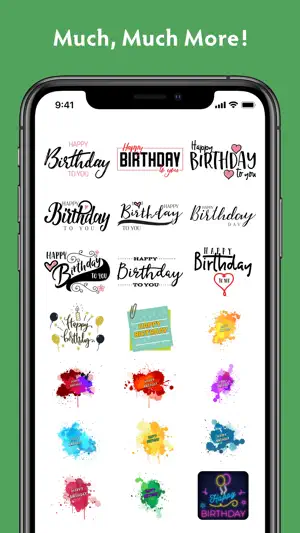 Birthday Stickers #1