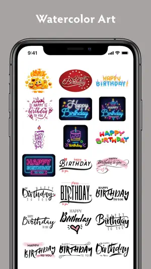 Birthday Stickers #1