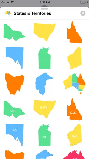 Aussie State Sticker Pack