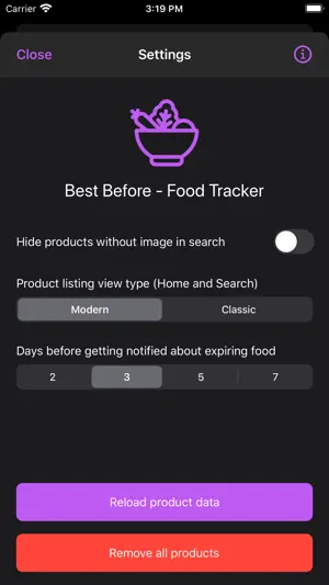 Best Before - Food Tracker